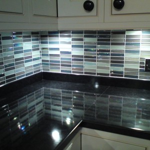 Glass mosaic.