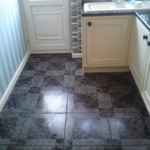 Kitchen floor.