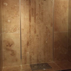 Travertine Cloakroom