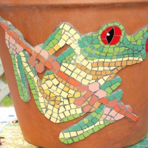 frog plant pot