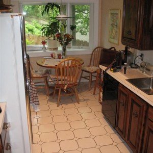 view in kitchen towards window