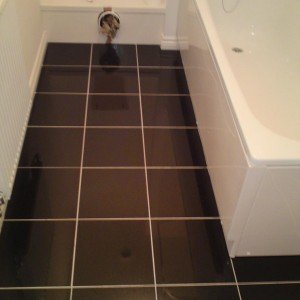 Polished  Granite bathroom.