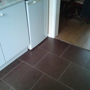 Kitchen floor.