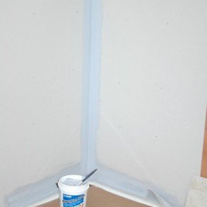 Shower Waterproofing Kit   Corner finished