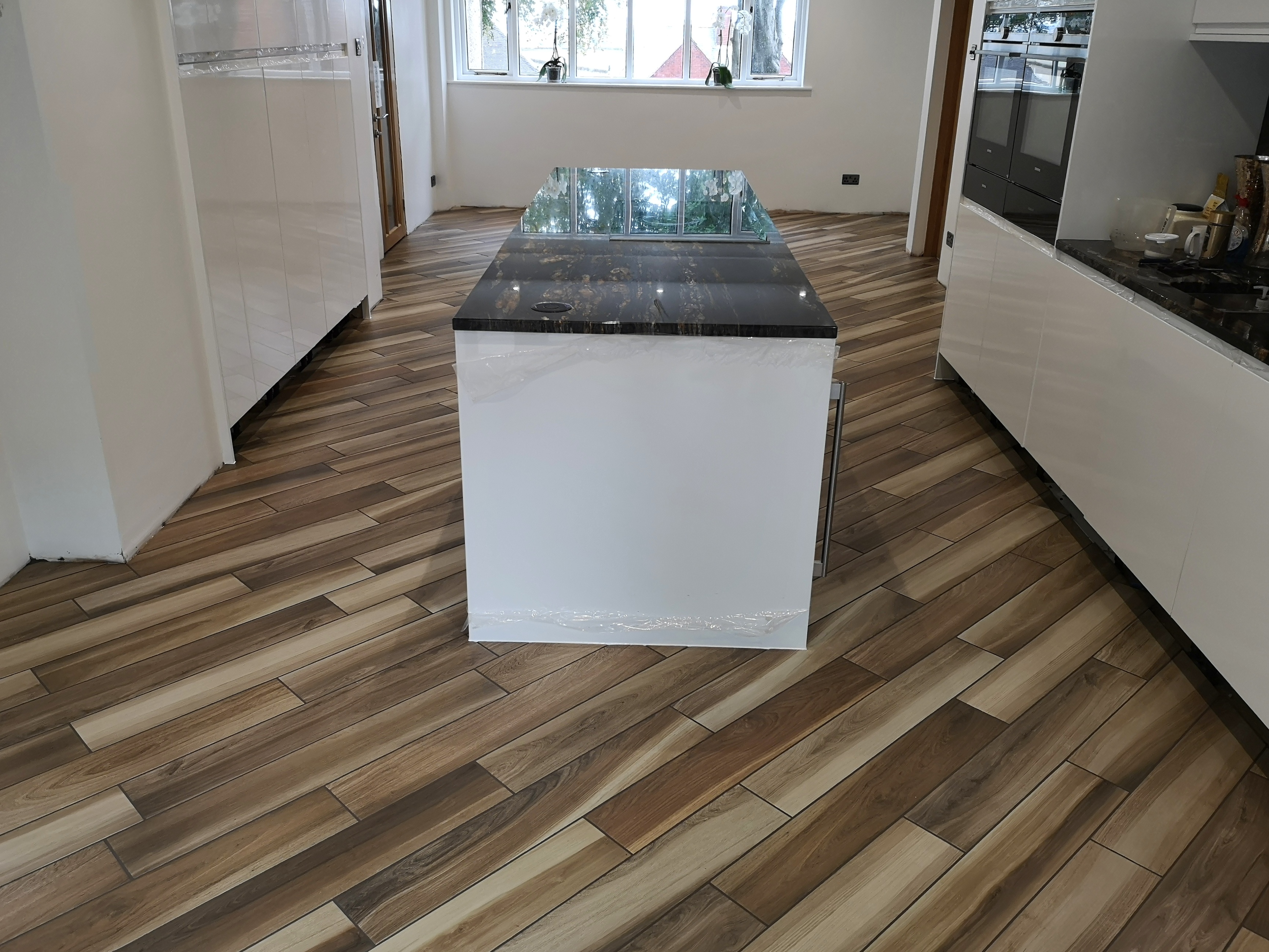 45° planks with fugalite bio epoxy