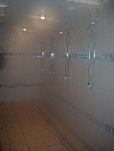 All the fittings in place, no leaks, job done, now for the other side and then onto the ladies shower room.