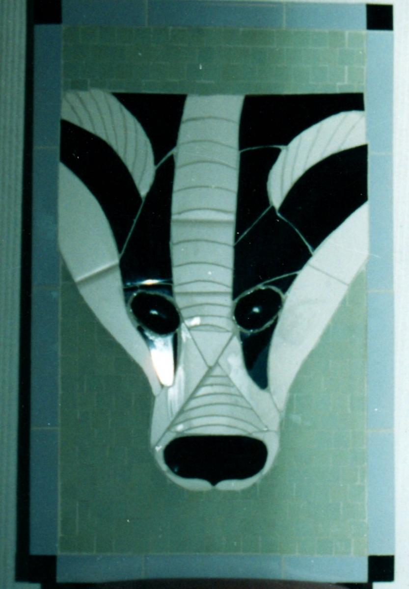 Badger Mural for a badger nut it fits on the back of a chair