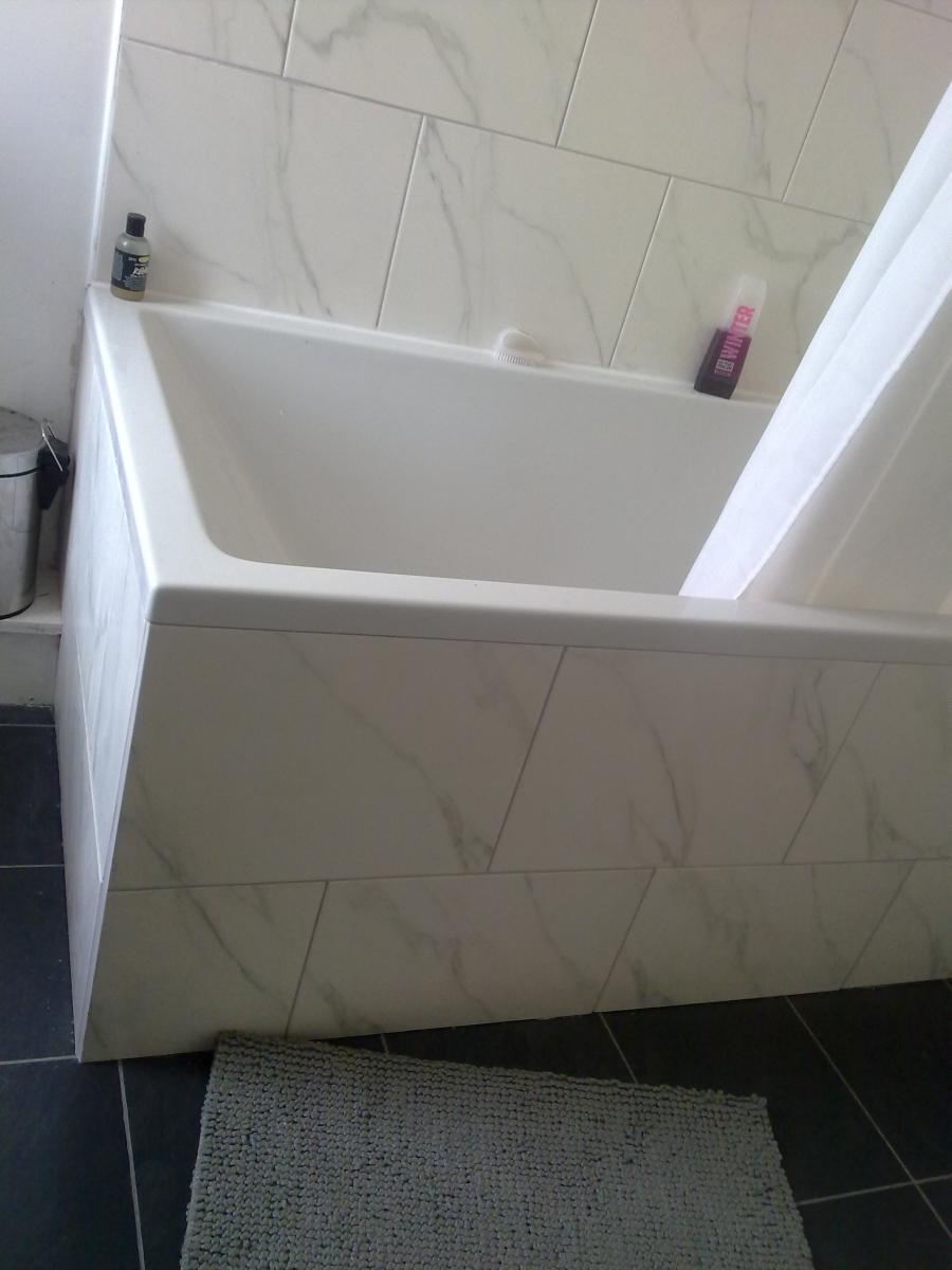 bath panel. Wickes tiles