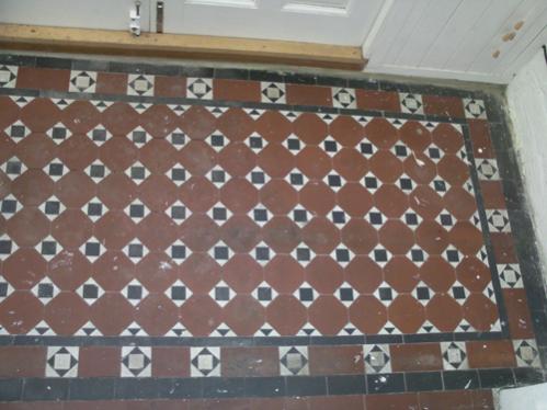 Before - Edwardian tiles