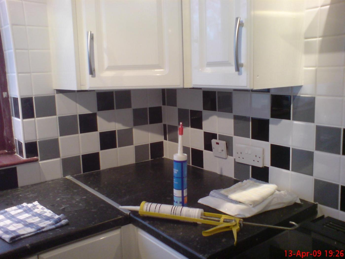 Black and white kitchen