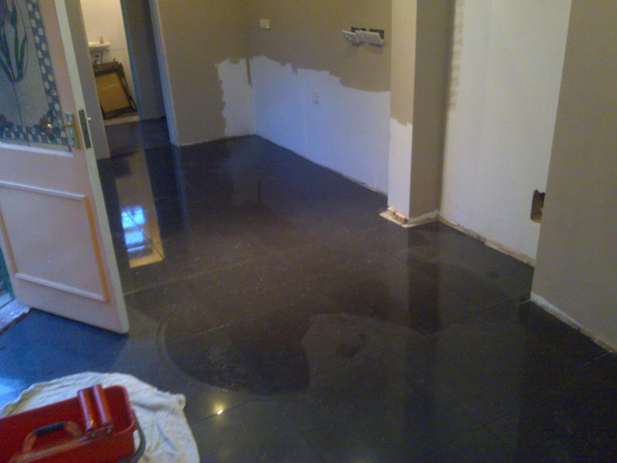 black polished floor 016