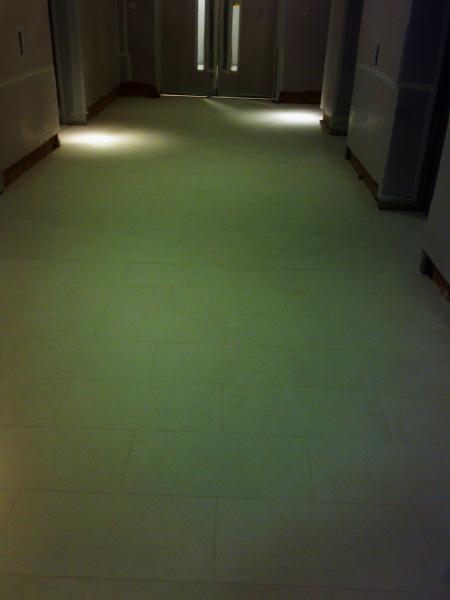 brick bond porcelain floating floor