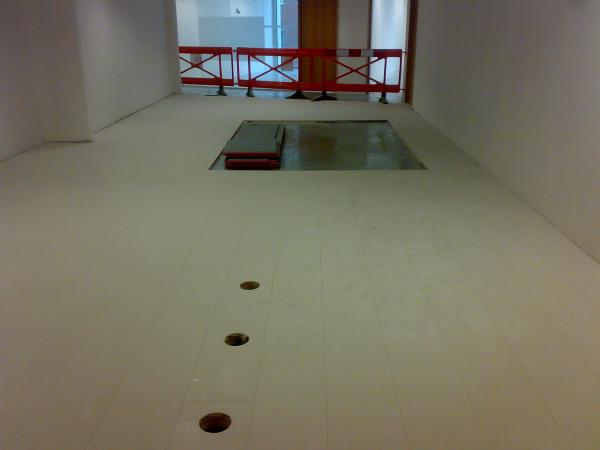 brick bond porcelain floating floor