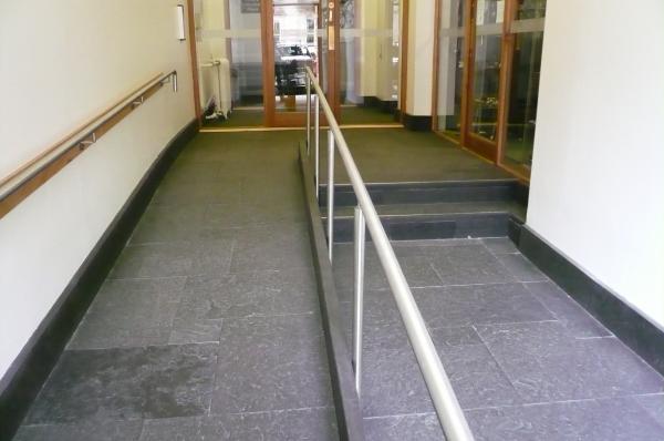 Caithness Flagstone butted joints entry to shops and offices