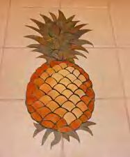 Ceramic Tile Mural Pineapple