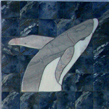 Ceramic Tile Mural Whale Custom