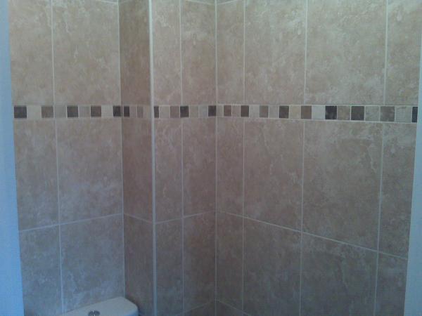 Cloak room tiling