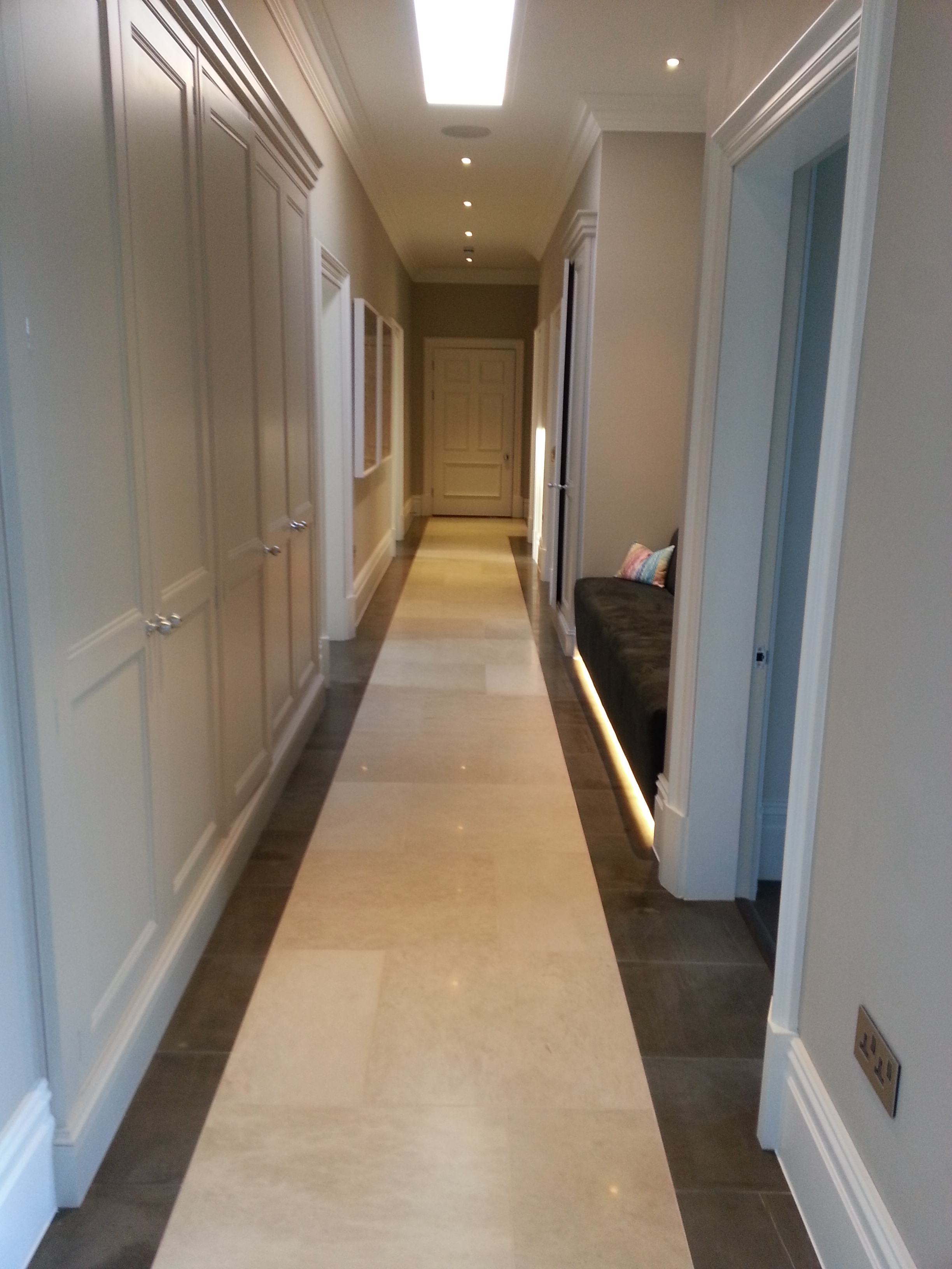 corridor to garage