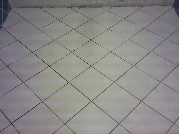 diamond floor ready for grout