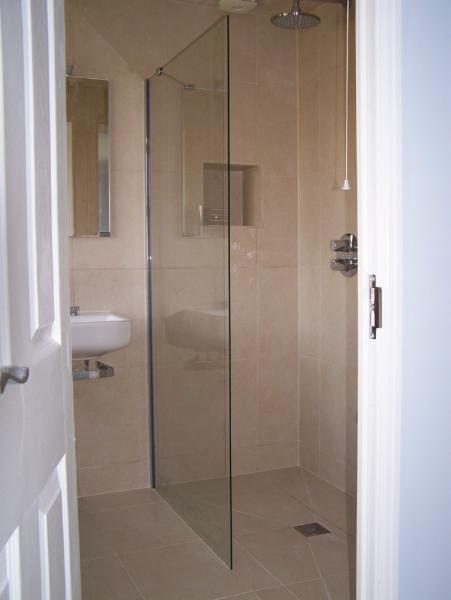 doorway shower area