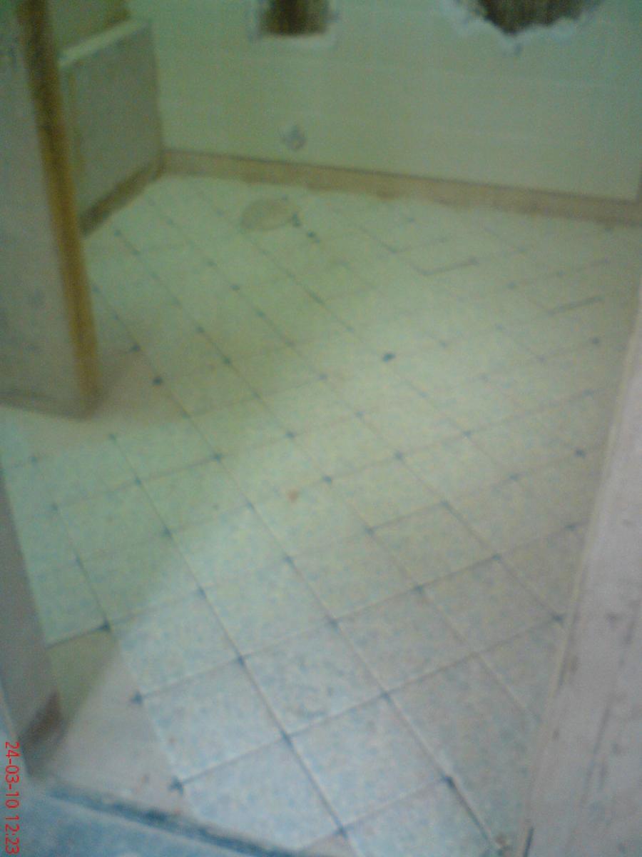 first diamond shape floor dry lay