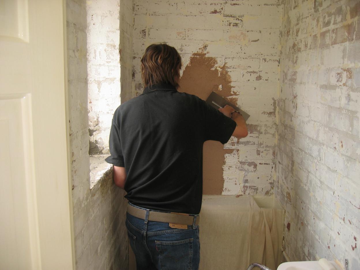 First job, my down stairs loo. had never plastered before