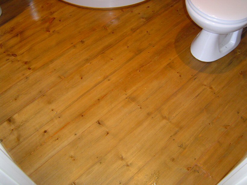 floor, repaired sanded and varnished (bona satin)