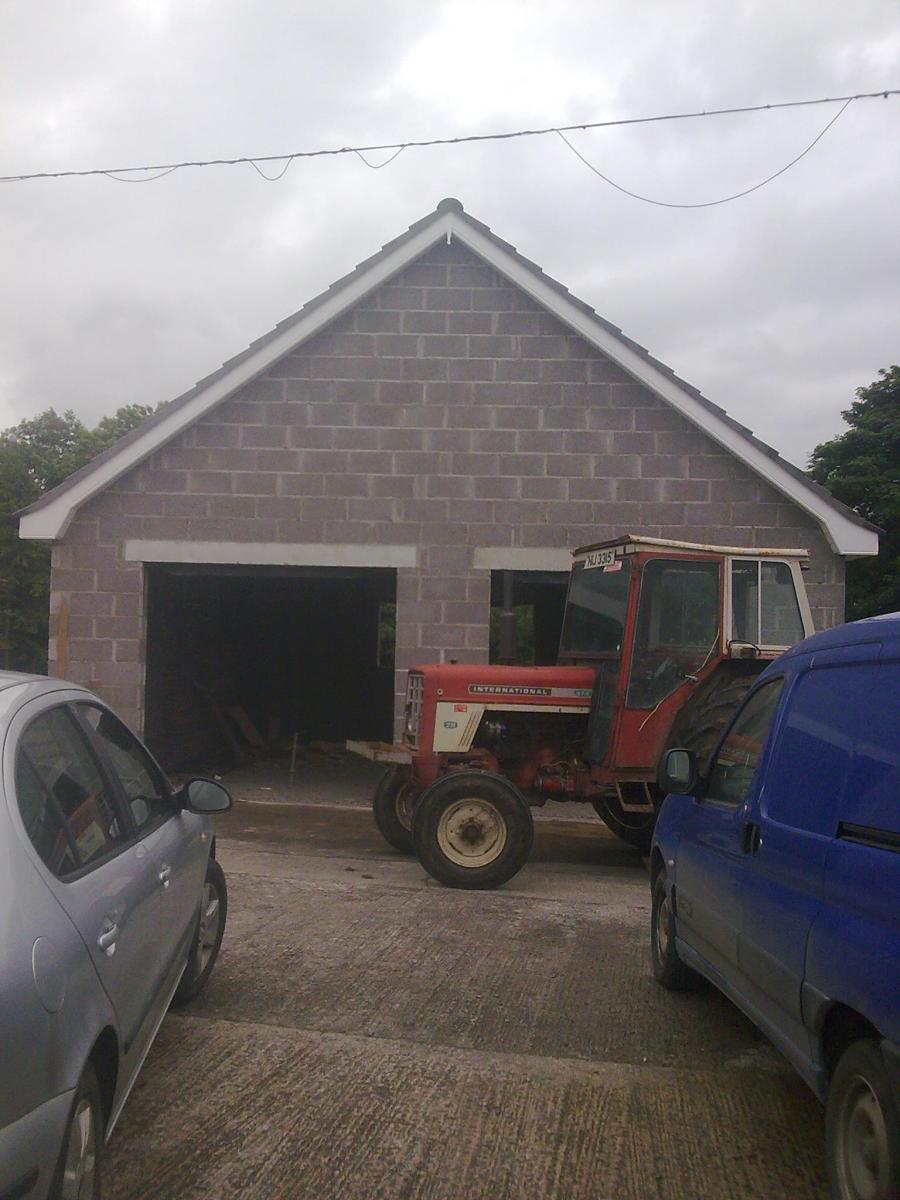 Garage roof on