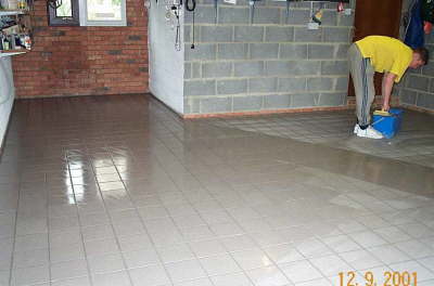 Garage tiling