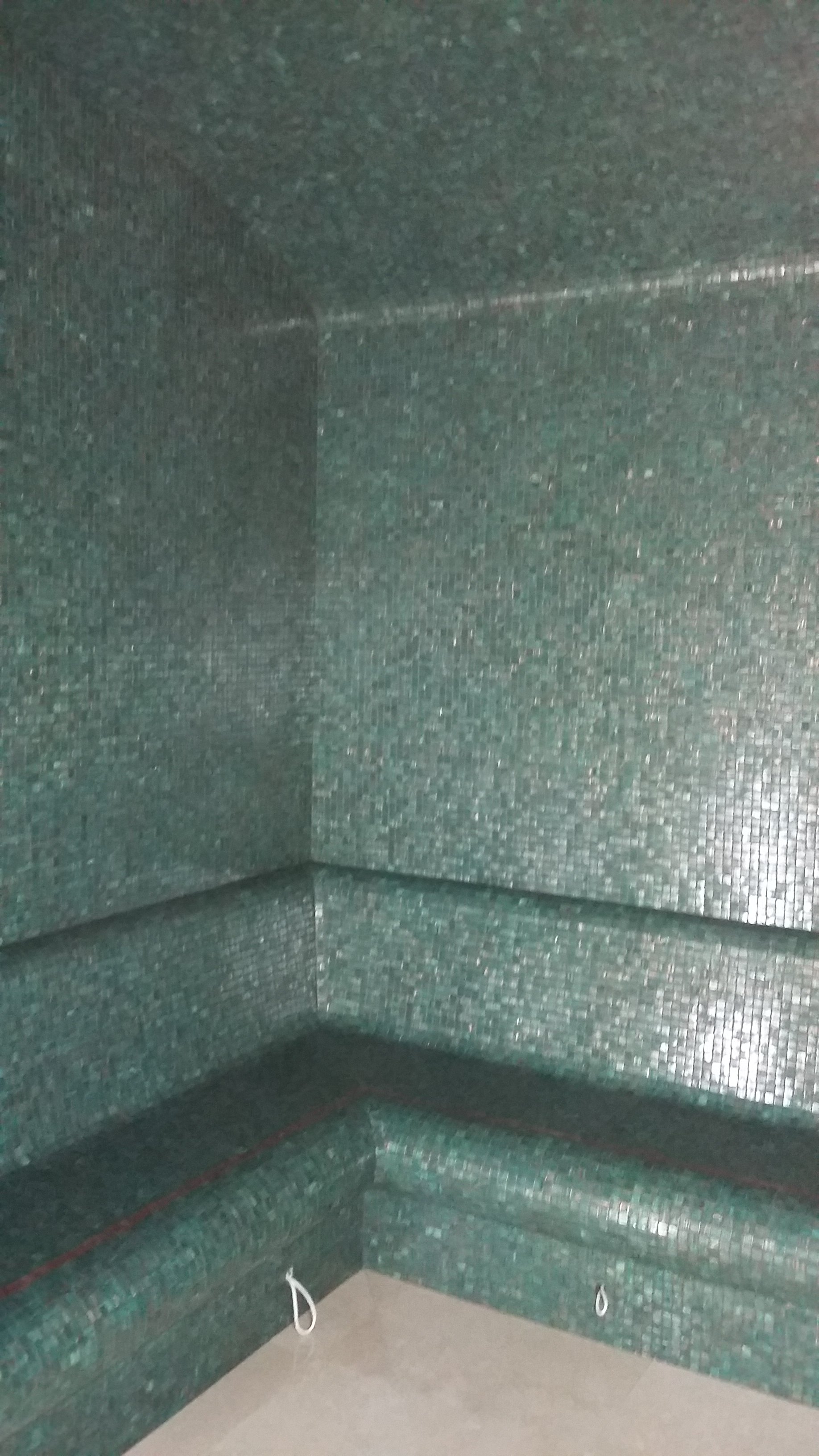 glass mosaic steam room