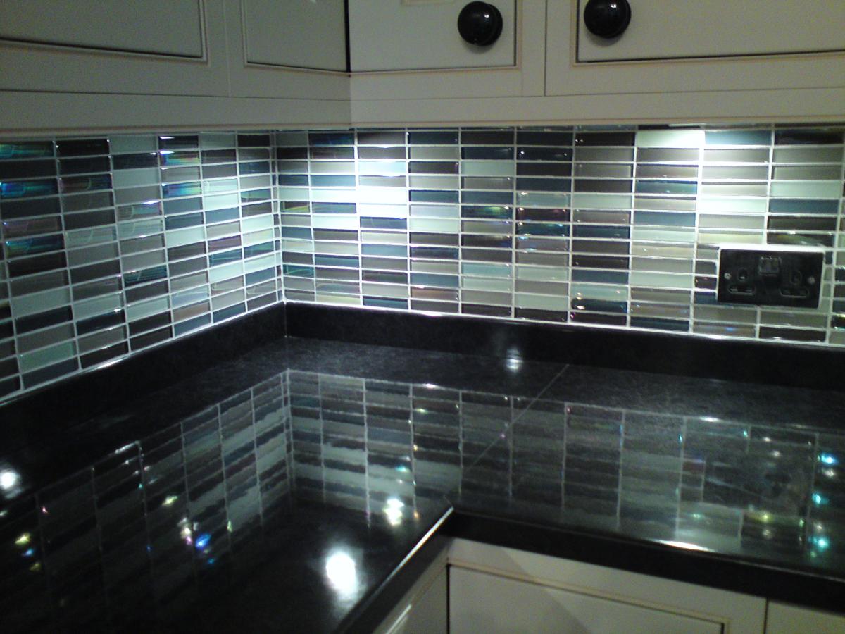 Glass mosaic.