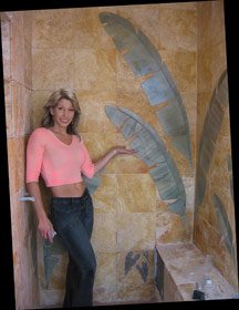 Grand Wall Tile Mural Tropical