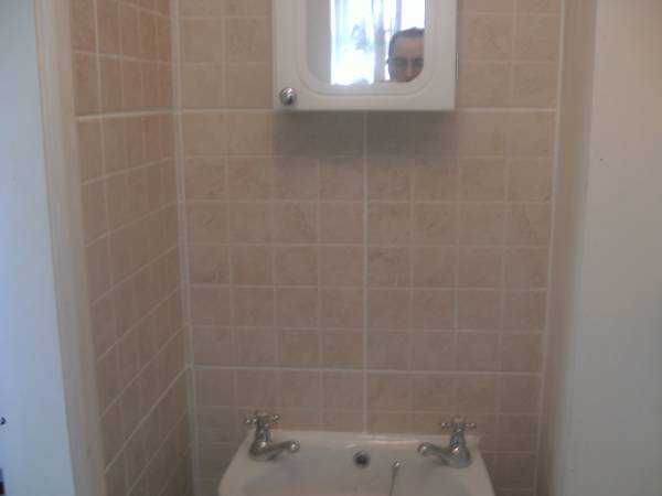 job 003 - I also fitted the new hand basin and cabinet