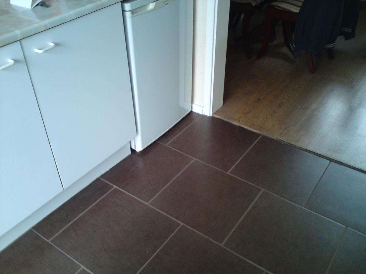 Kitchen floor.