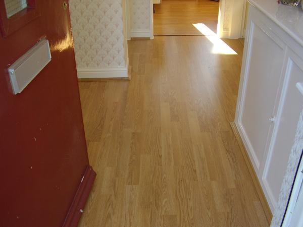 LAMINATE FLOORING IN A HALLWAY