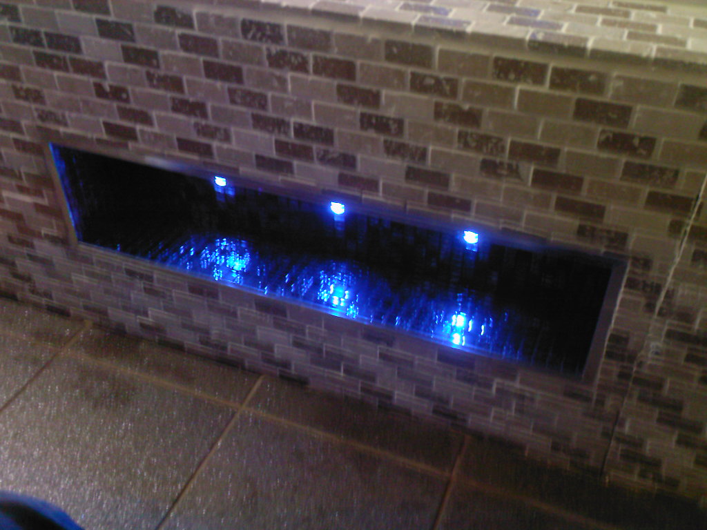 lights in the side of the bath