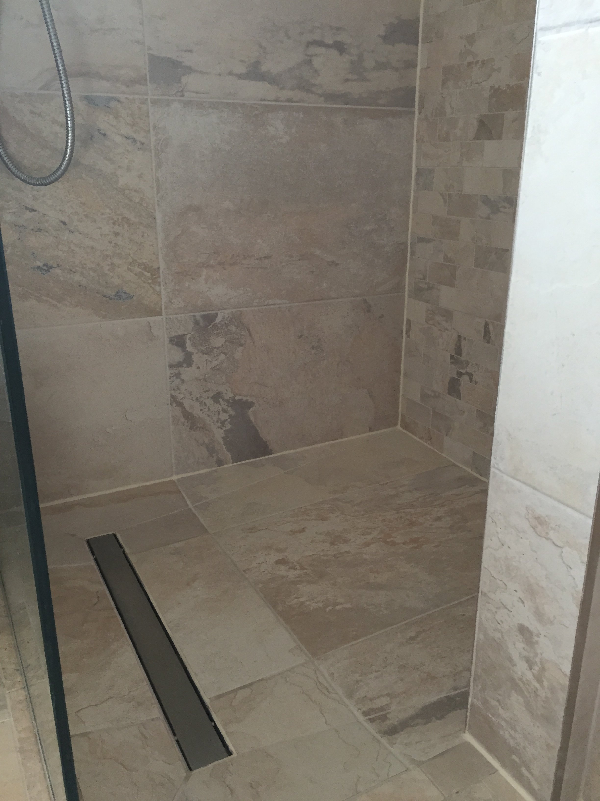 Linear Wetroom Tray installed