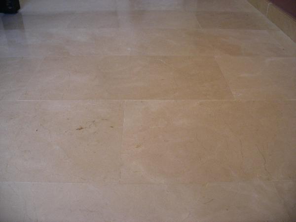 Marble flooring after grinding & polishing