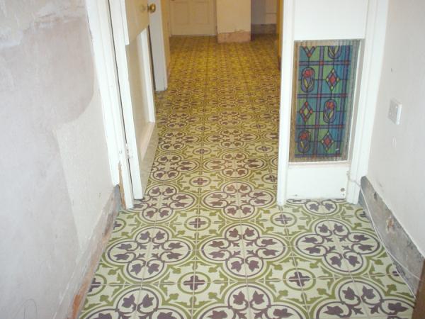 Moroccan Encaustic over heating mats