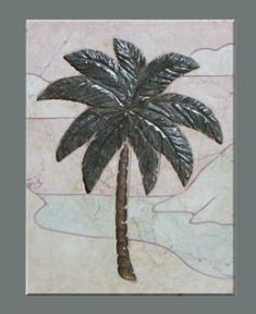 Palm Tree Splash Mural 235x288