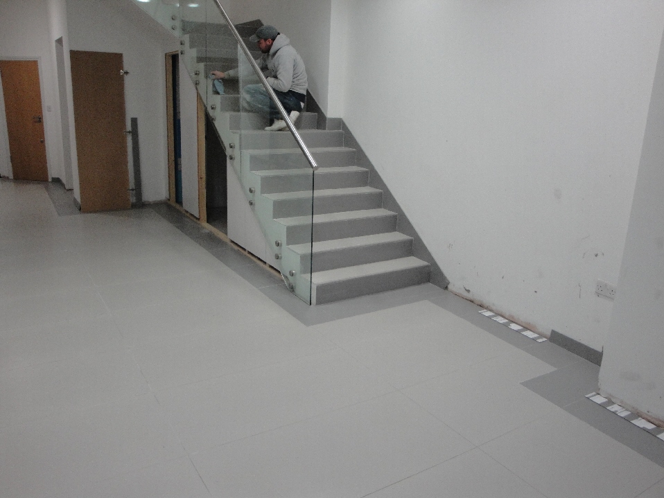 reception area and full stair case