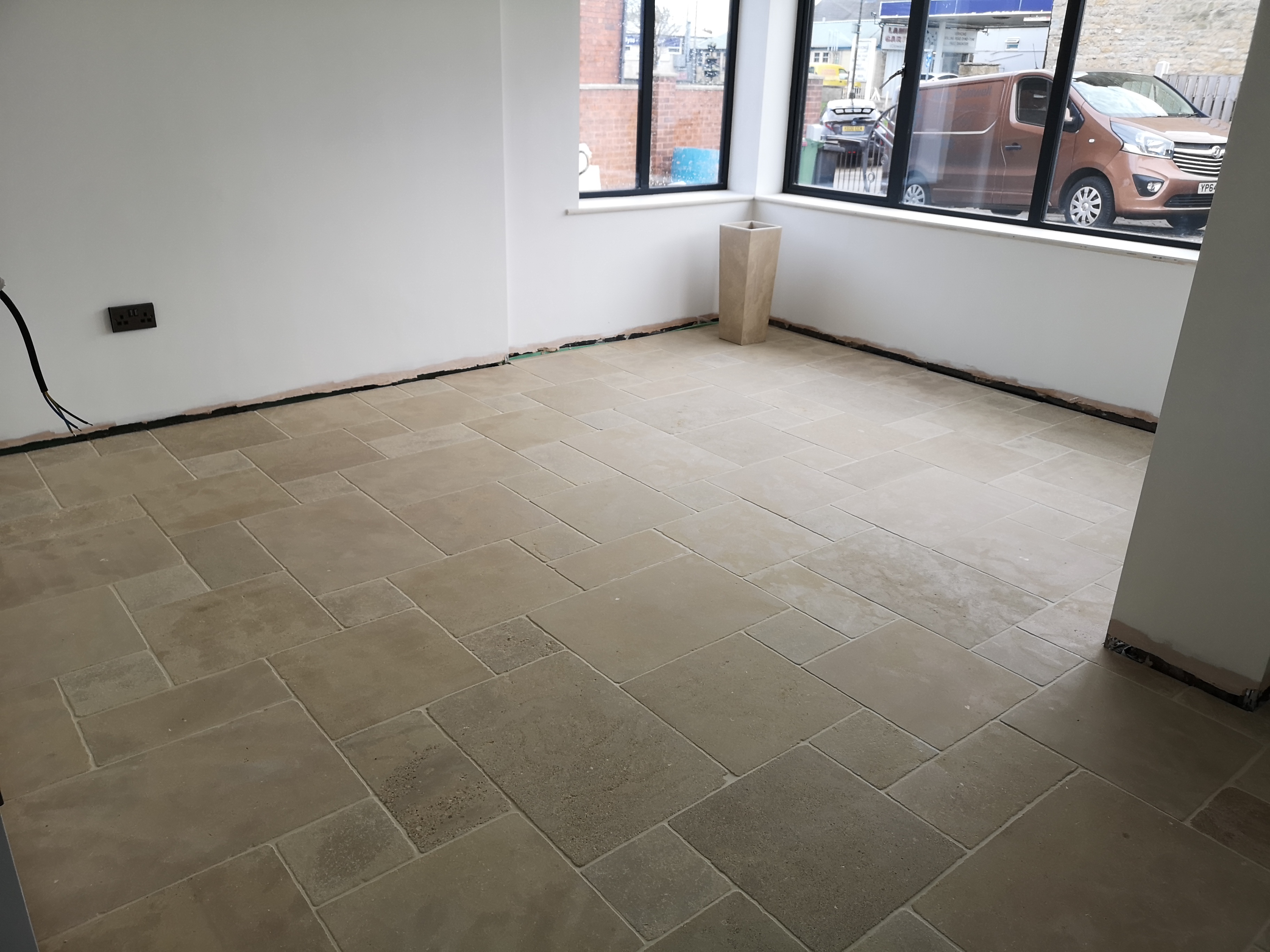 Roman opus pattern limestone