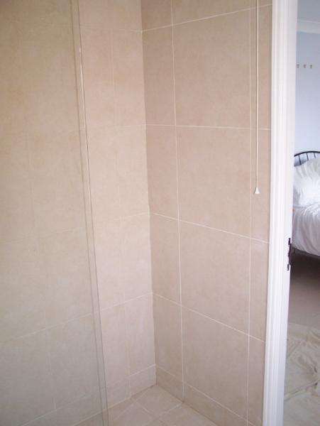 shower area back wall