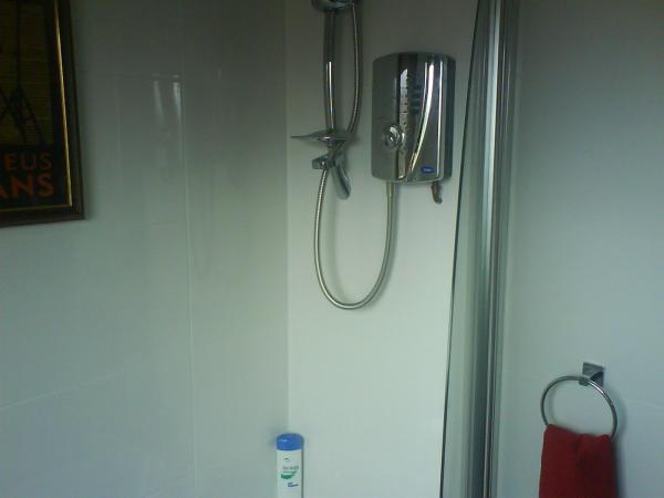 showing off, i fitted the shower and shower screen also all the towel and loo roll holders and glass shelf and mirror.