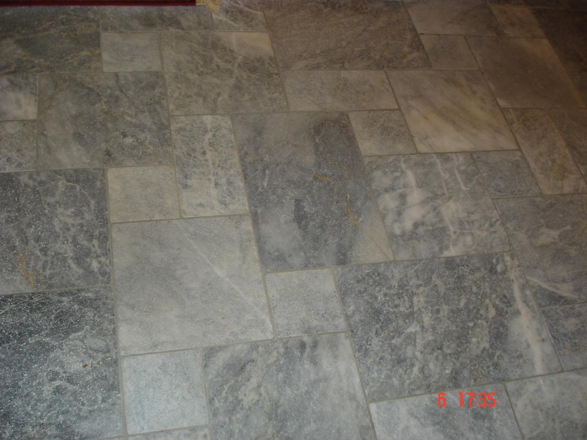 Silver marble tumbled pattern