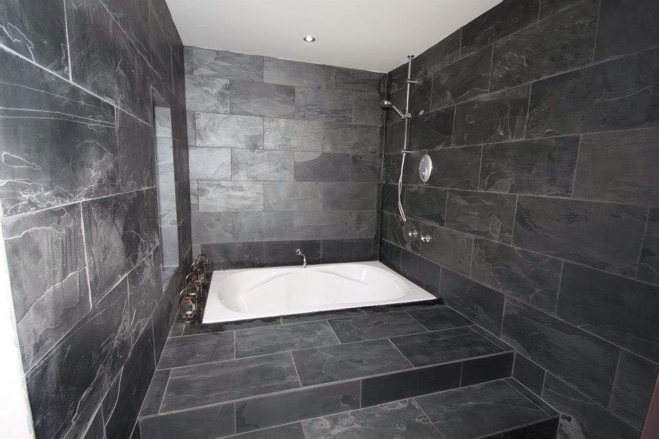 slate bathroom