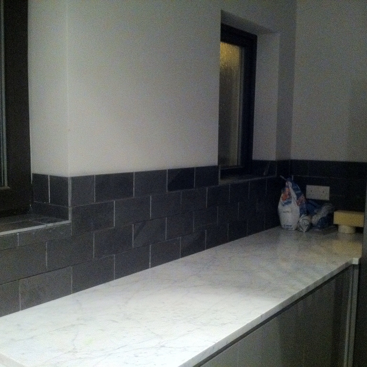 Slate splash back