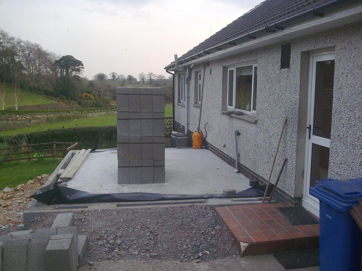 sun room subfloor, ready to start the main build