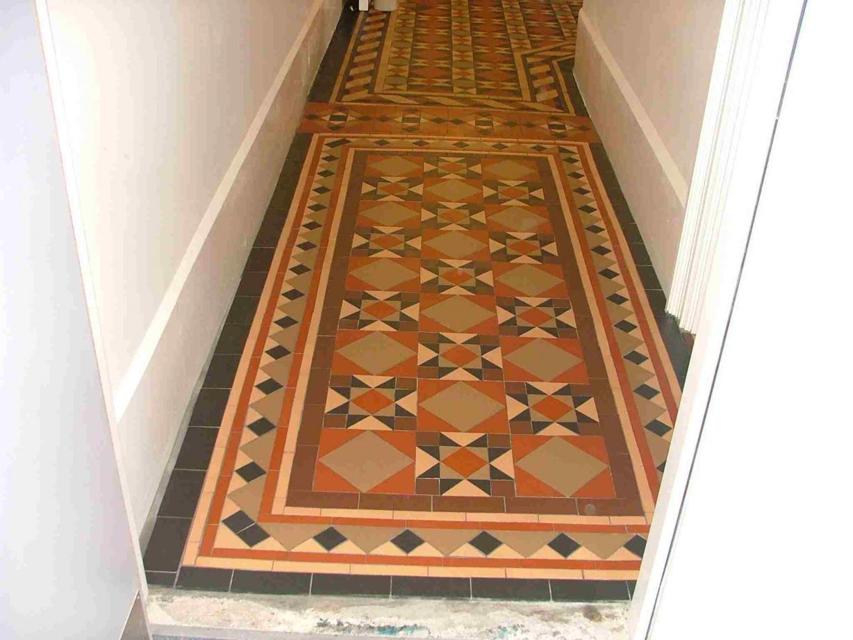 This section was cut from 6x6 tiles and i cut approx 1,200 pieces, it is colour matched to original floor, the pattern has been custom made