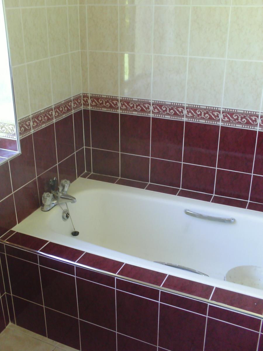 tiled bath panel